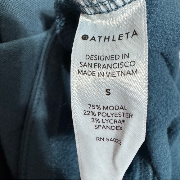 Athleta Sweater Womens Oversized Blue Purana Wrap Sweatshirt Hoodie - Picture 6 of 7